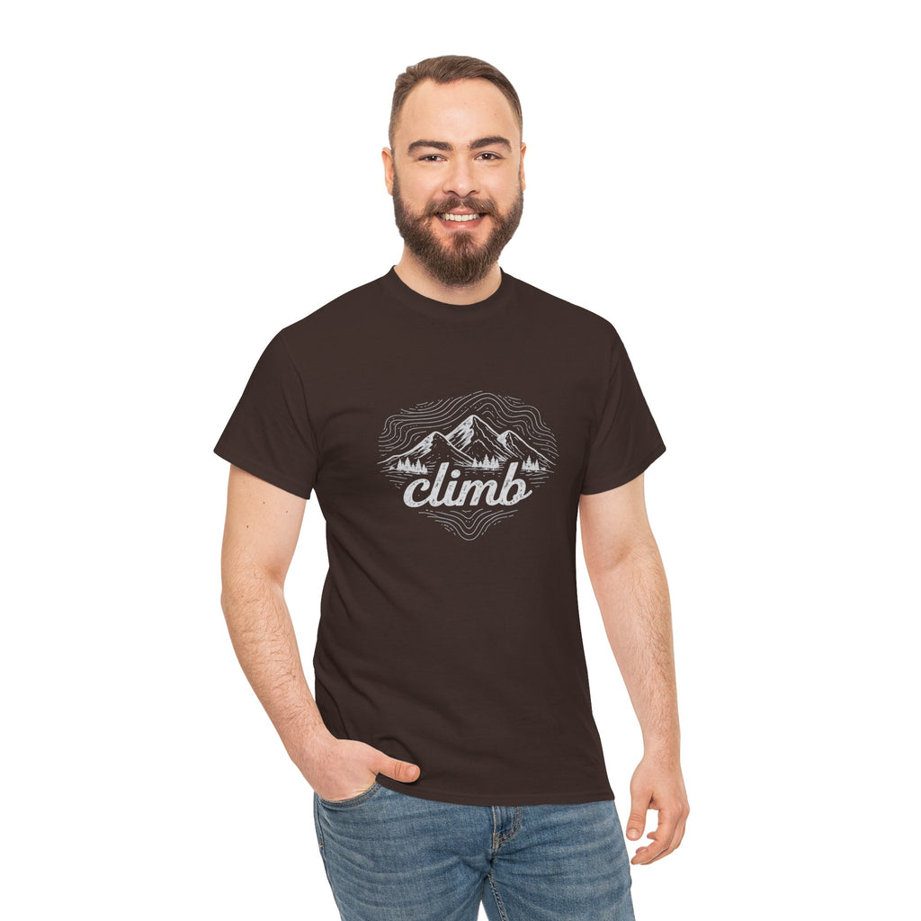 Climb Mountains Graphic Tee — Adventure Hiking T‑Shirt