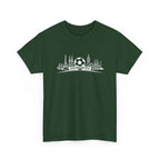 Soccer Stadium Skyline T‑Shirt — City Landmark Football Graphic Tee