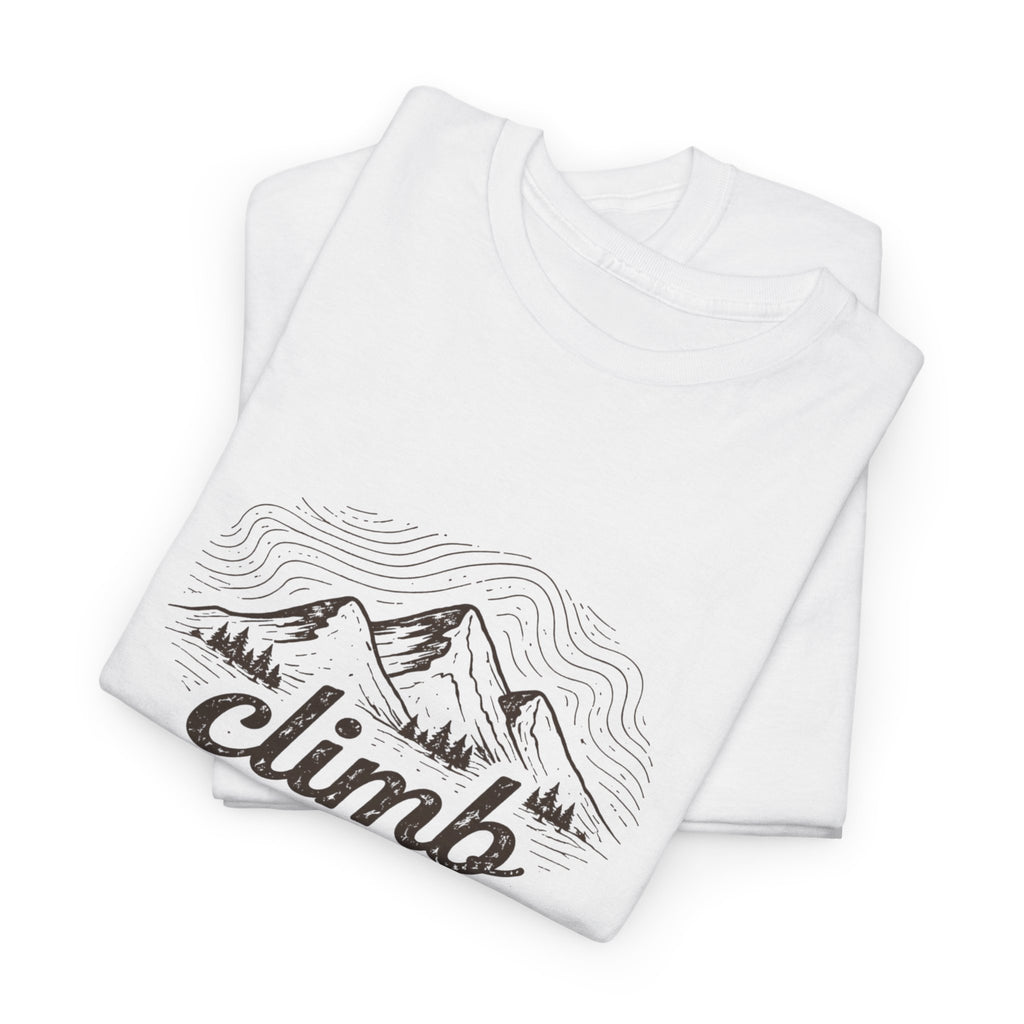 Climb Mountains Graphic Tee — Adventure Hiking T‑Shirt