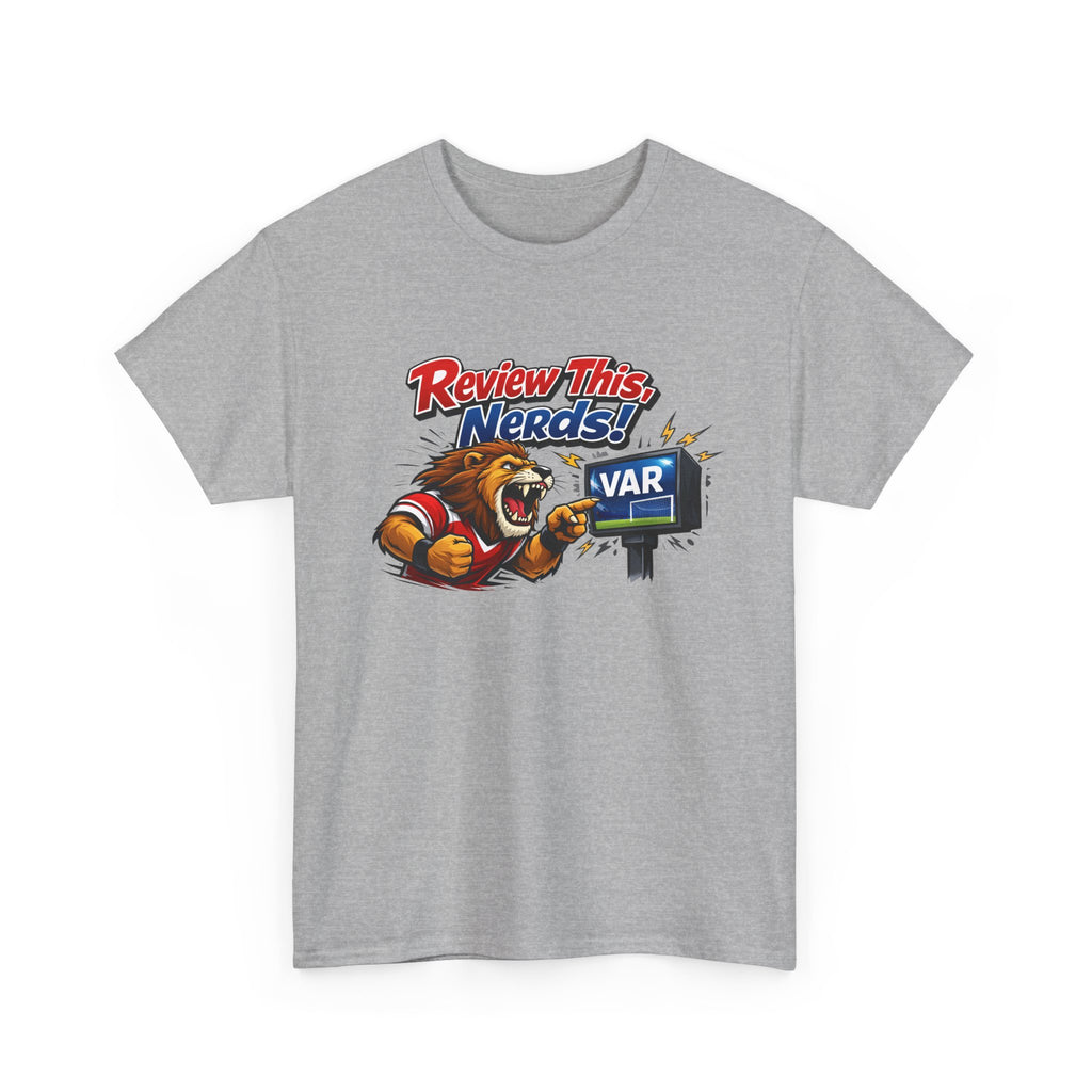 "Review This, Nerds!" VAR Soccer Referee Funny Graphic Tee