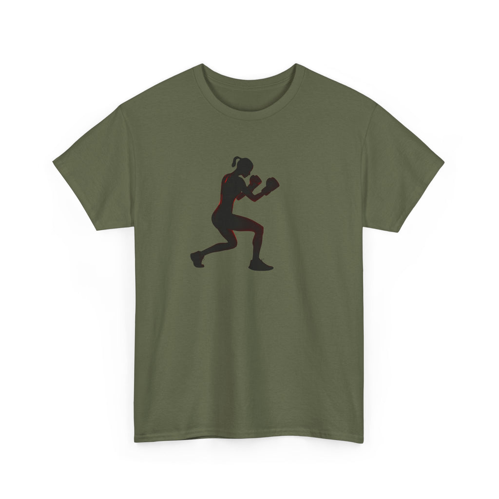 Boxing Silhouette T-Shirt — Women's Boxer Workout Tee