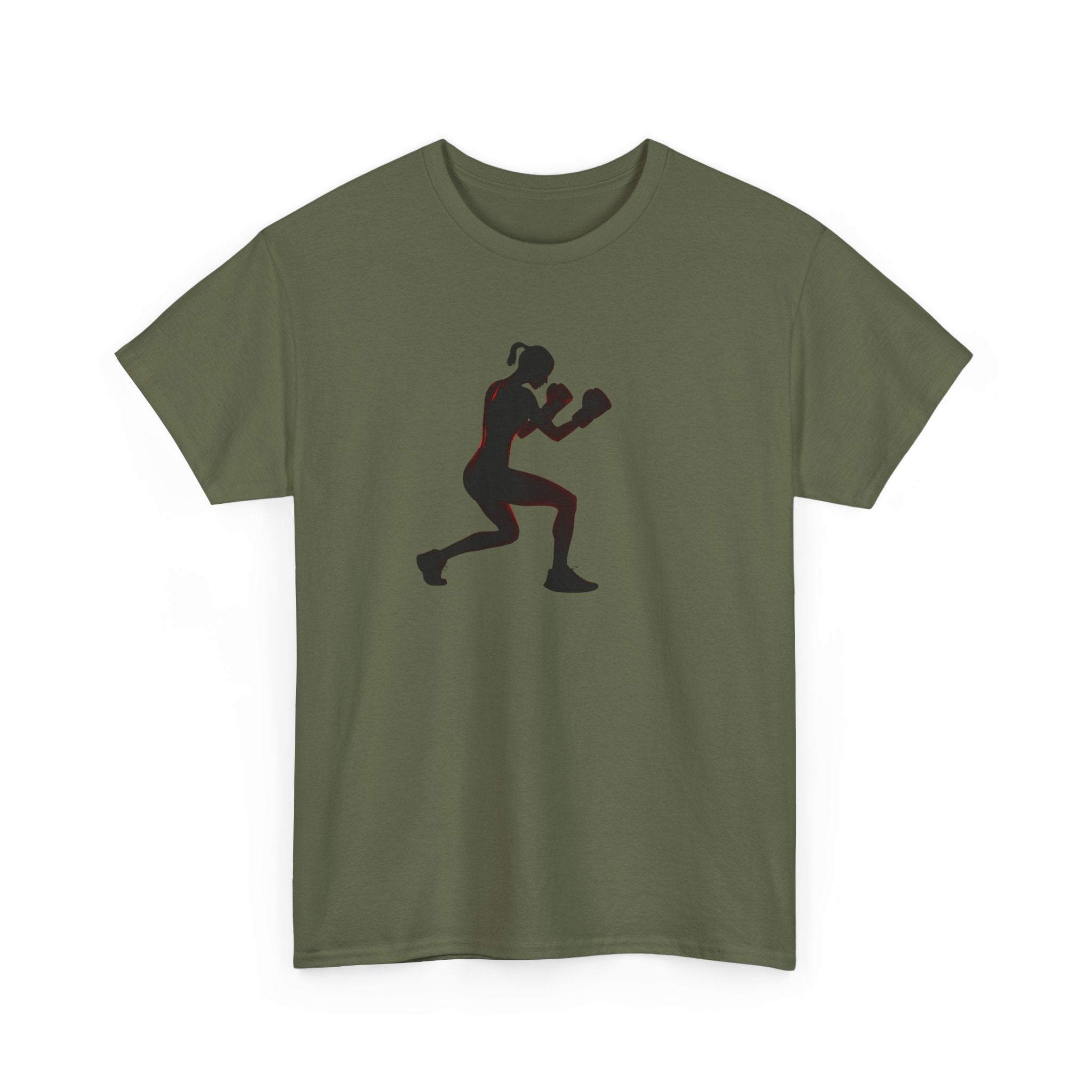 Boxing Silhouette T-Shirt — Women's Boxer Workout Tee