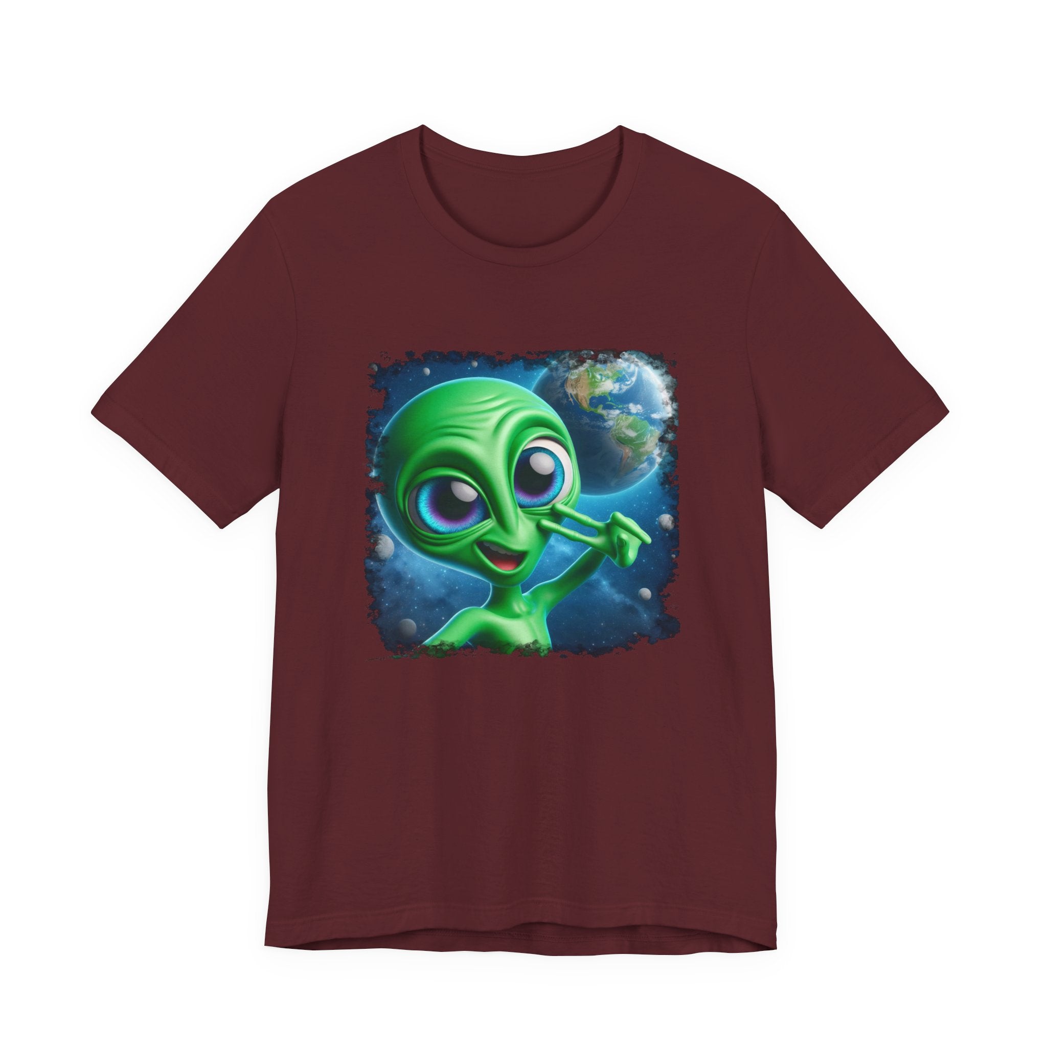 Unisex Jersey Alien Selfie Short Sleeve Tee
