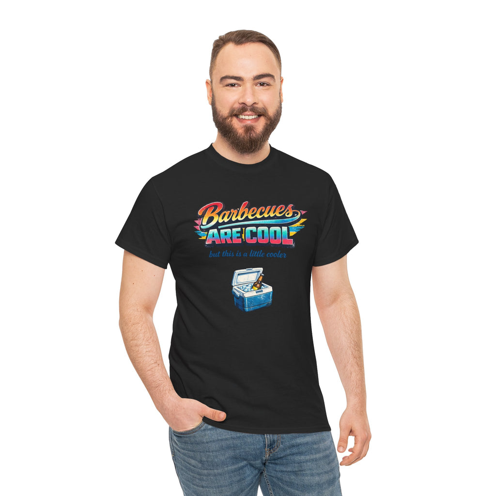Barbecues Are Cool but this is a little cooler Funny Retro BBQ Tee