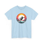 Football Soccer Silhouette Tee — Retro Sunset Soccer T-Shirt