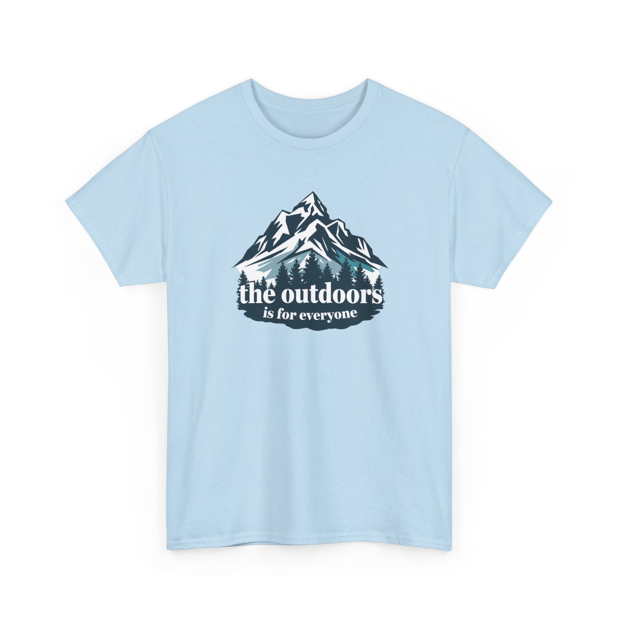 Outdoor Mountains T‑Shirt – “the outdoors is for everyone” Graphic Tee