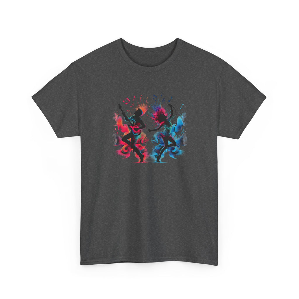 Music And Dance T-Shirt — Colorful Silhouette Graphic Tee