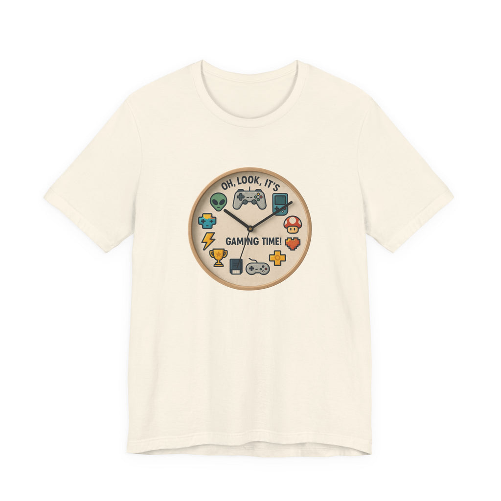 Gaming Time Graphic Tee — "Oh, Look, It's Gaming Time" Video Game Controller Shirt
