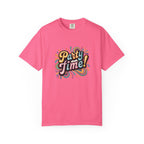 Party Time! Graphic T-Shirt — Retro Colorful Celebration Tee