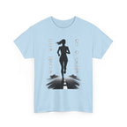 Woman Running Silhouette T‑Shirt – One Mile At A Time Graphic Tee