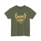 Born to Ride T‑Shirt — Motorcycle Wings Graphic Tee