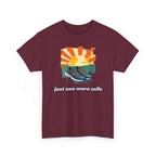Running Tee — "Just One More Mile" Sunrise Graphic Shirt