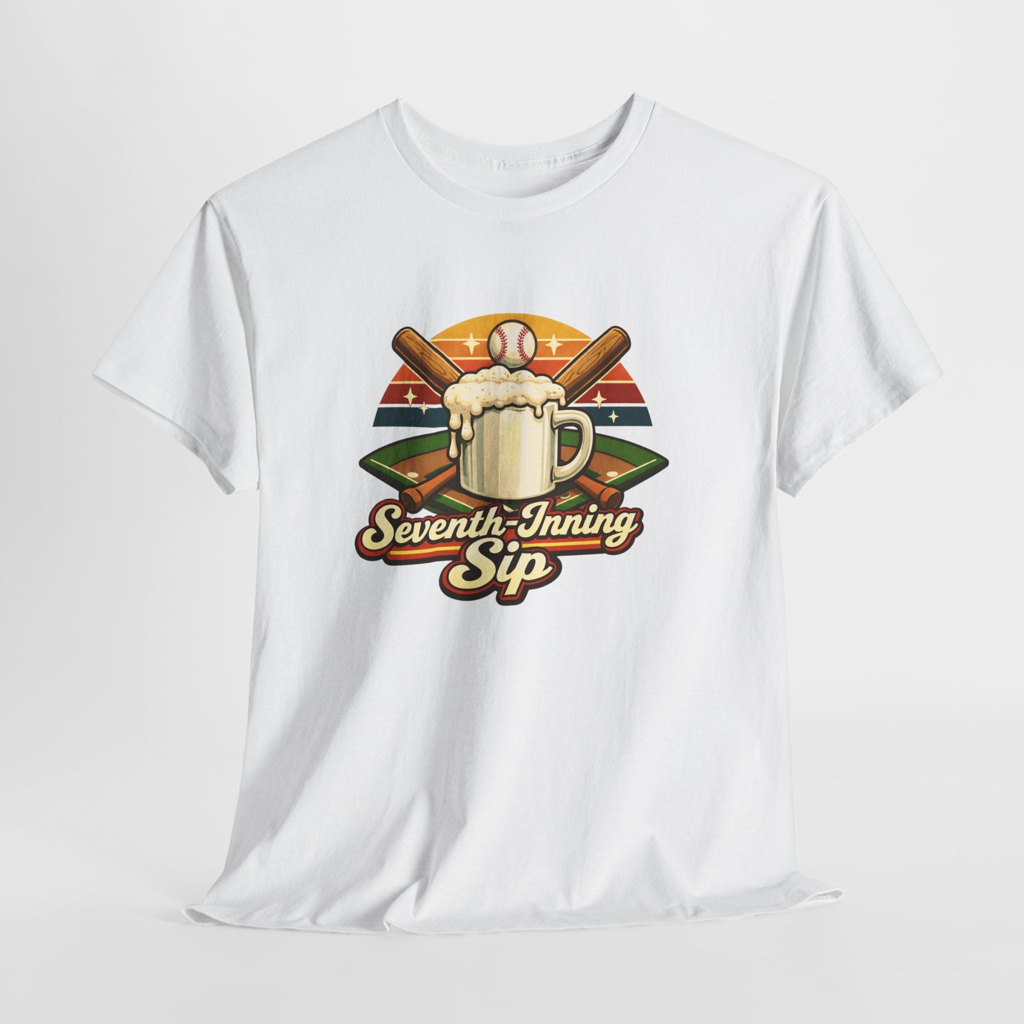 Seventh-Inning Sip Baseball Beer T-Shirt