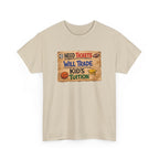 Sports Ticket Price T‑Shirt - "Need Tickets Will Trade Kid's Tuition" Funny Sports Parent Tee