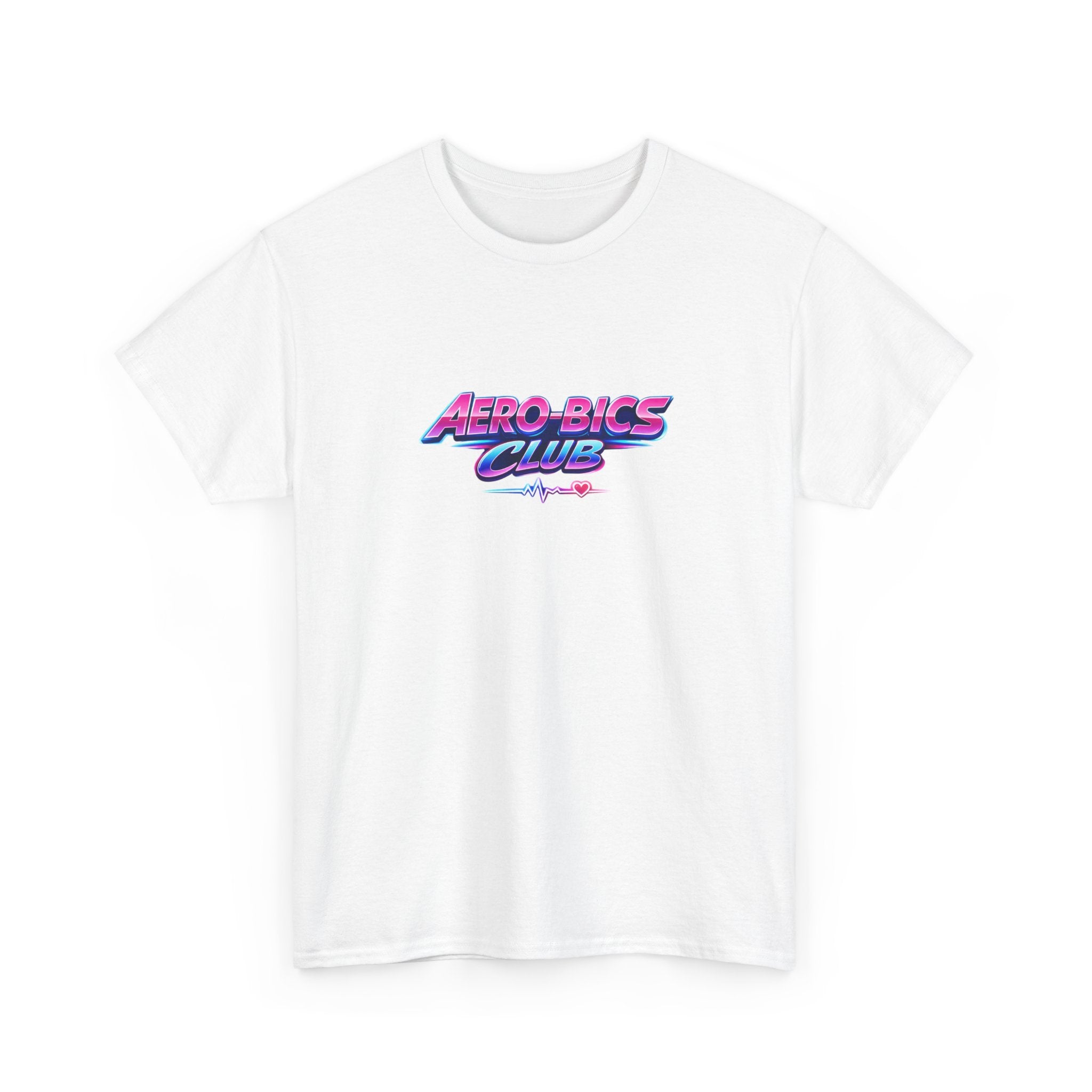 Aero-Bics Club T-Shirt — Retro 80s Neon Fitness Tee