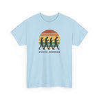 Retro Walking Silhouette T‑Shirt - Smartphone Zombies
