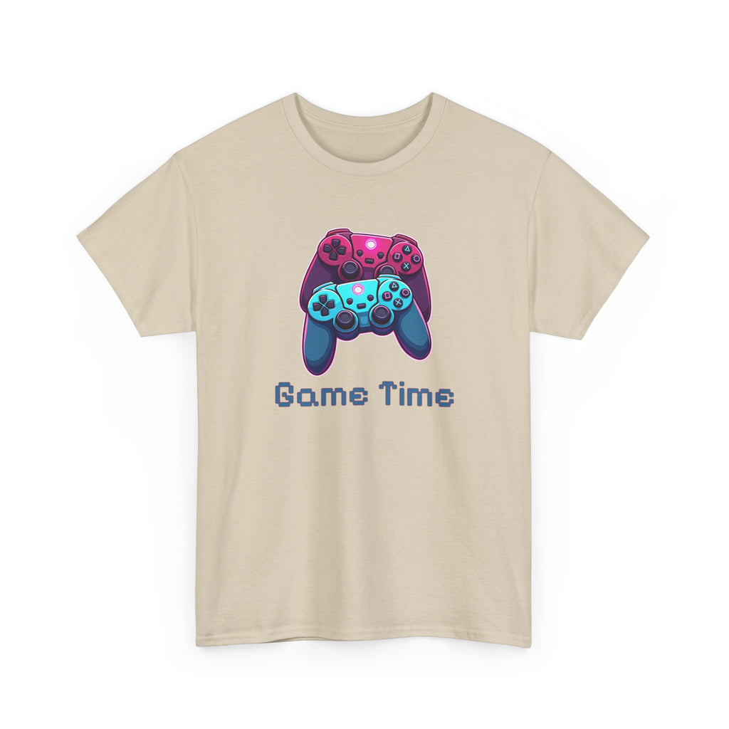 Gaming Tee - 'Game Time' Dual Controllers Graphic Shirt for Gamers