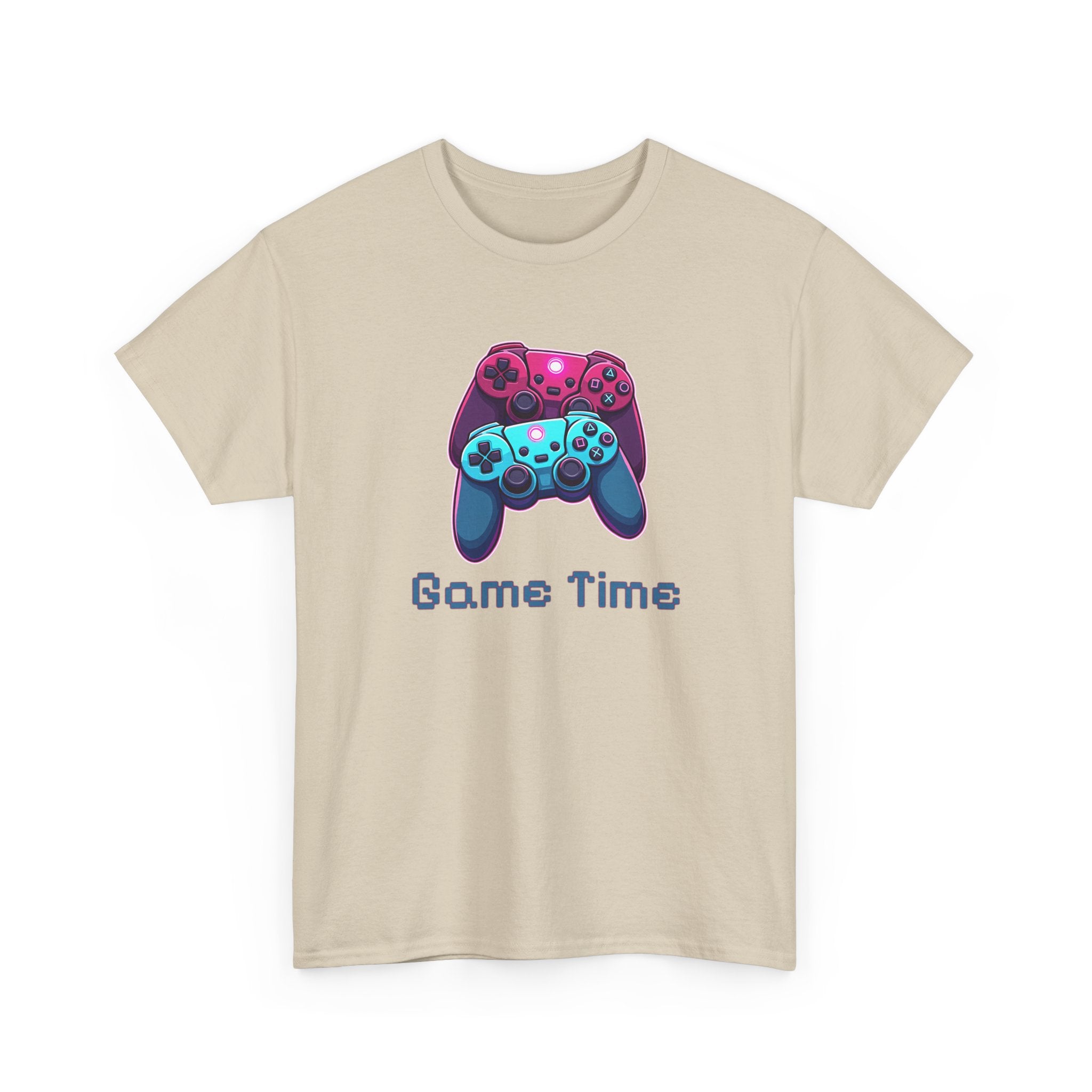 Gaming Tee - 'Game Time' Dual Controllers Graphic Shirt for Gamers