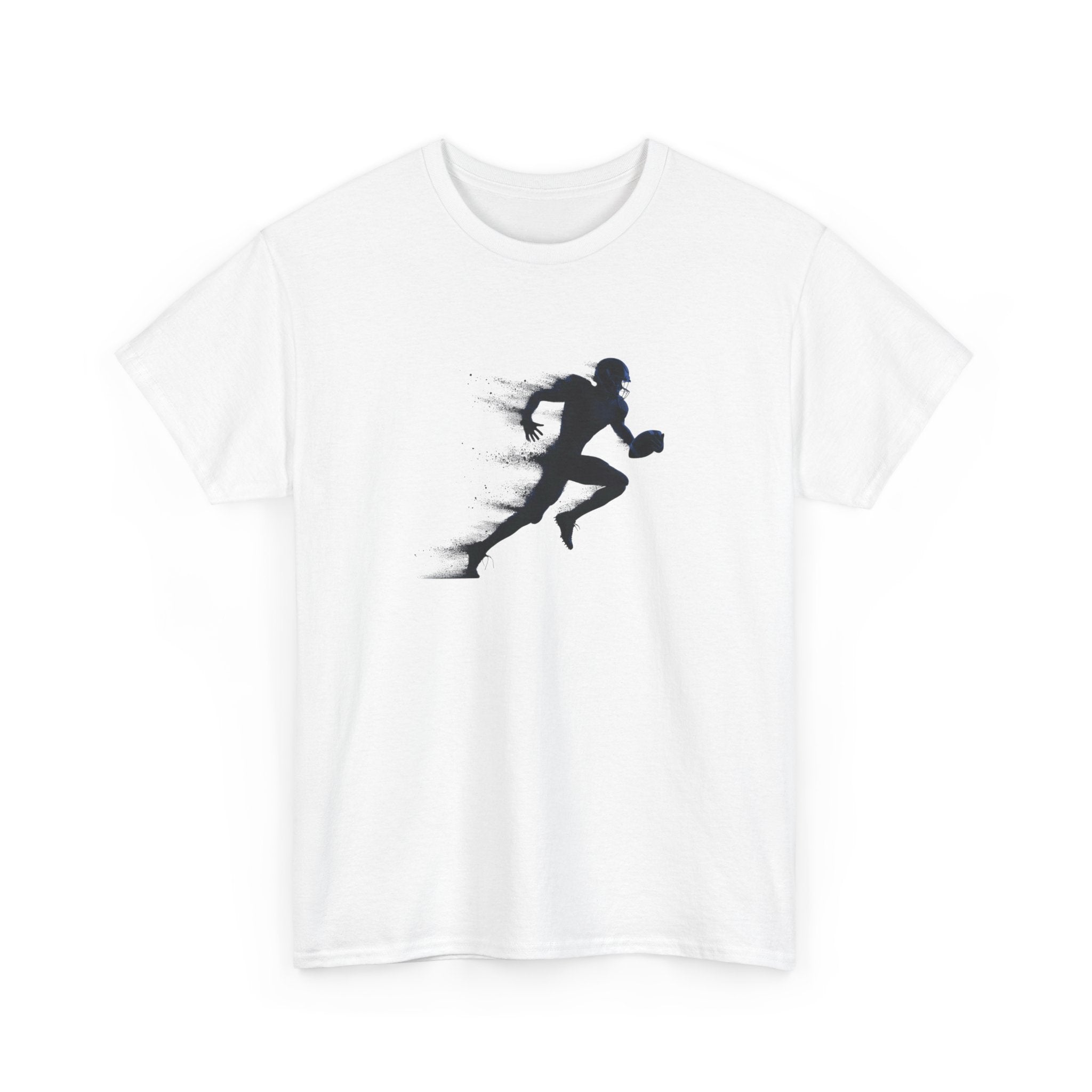 silhouette of an american football player running