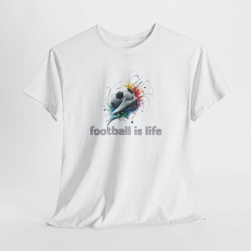 Football Is Life T-Shirt — Color Splash Soccer Ball Tee