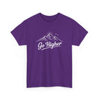Go Higher Mountain Tee — Inspirational Outdoor Hiking  Climbing Graphic T-Shirt