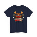 Moose-Cle Gains Tee — Funny Moose Weightlifting Gym Shirt