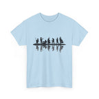 Music Band Silhouette Tee — Musicians Reflection T-Shirt
