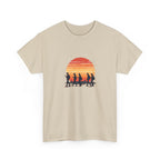 Sunset Smartphone Zombies T-Shirt — Retro Graphic Tee