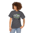Gin-Uine Gains Tee – Funny Cocktail & Fitness Graphic T-Shirt