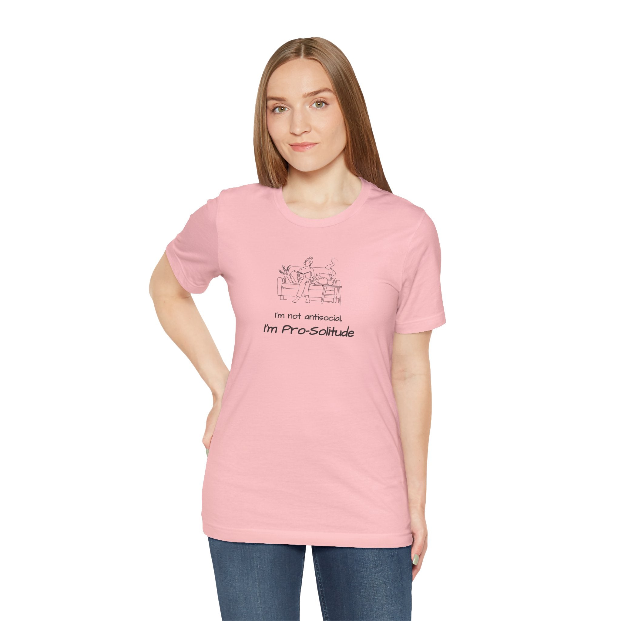 T‑Shirt — "I'm not antisocial, I'm Pro‑Solitude" Homebody Introvert Graphic Tee