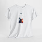 Guitar Splash T‑Shirt — Watercolor Electric Bass Guitar Music Tee