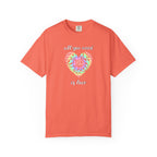 Rainbow Heart Tie-Dye Style T-Shirt — "All You Need Is Love" Graphic Tee