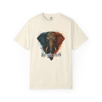 Elephant Head Graphic Tee — 'Be Strong' Tribal Art T-Shirt