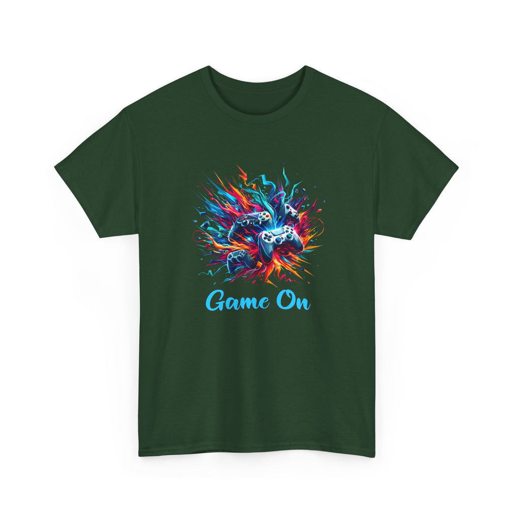 Gaming T-Shirt — 'Game On' Color Splash Controller Tee