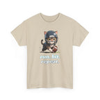 Funny Football Cat T-Shirt — "Run. Hit. Repeat." Cute Helmet Kitten Tee for Football Fans