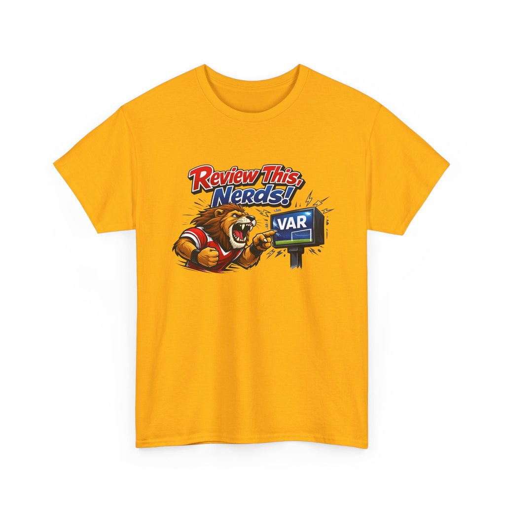 "Review This, Nerds!" VAR Soccer Referee Funny Graphic Tee