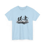Youth Playing Soccer Silhouette Tee – Fun Outdoor Play Graphic T‑Shirt