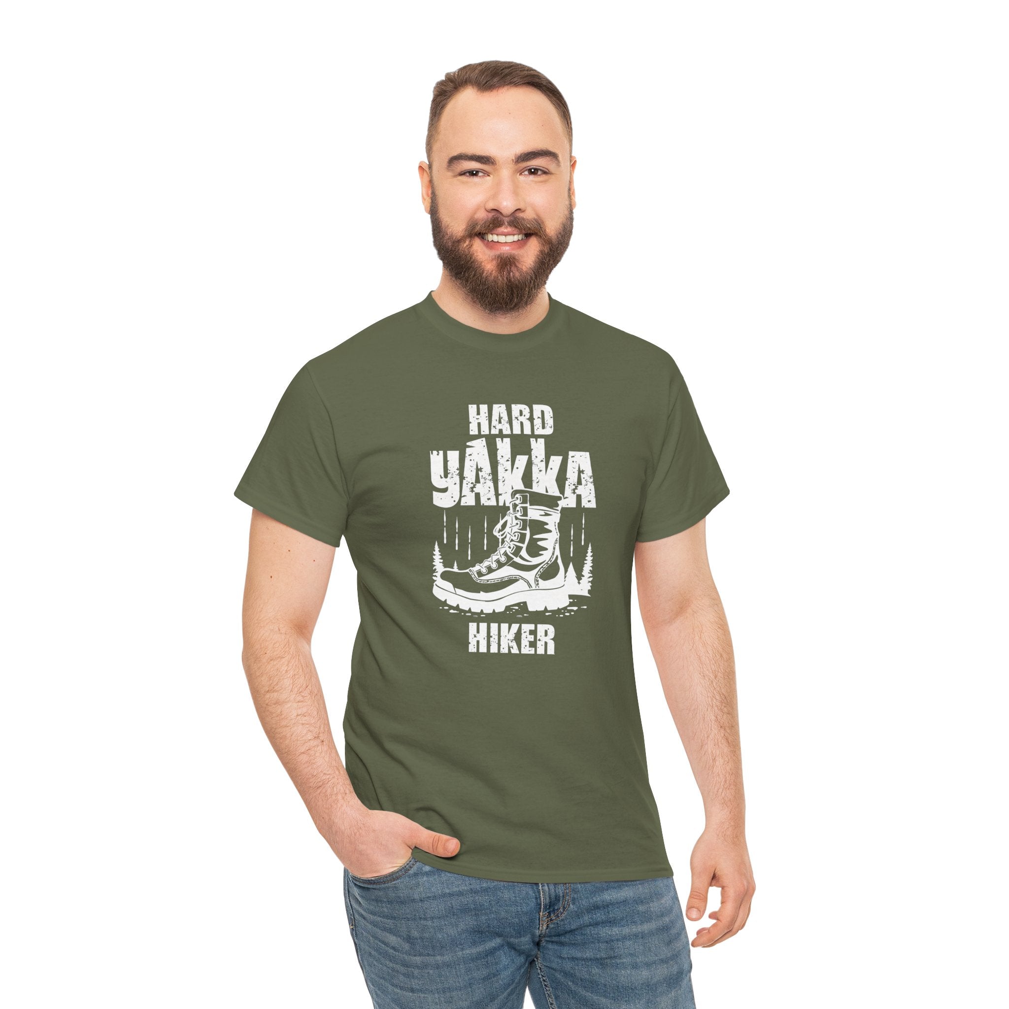 Hard Yakka Hiker T-Shirt — Vintage Hiking Boot Outdoor Tee