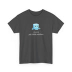a melting ice cube cartoon character with the text 'it's cool. just a little meltdown.'