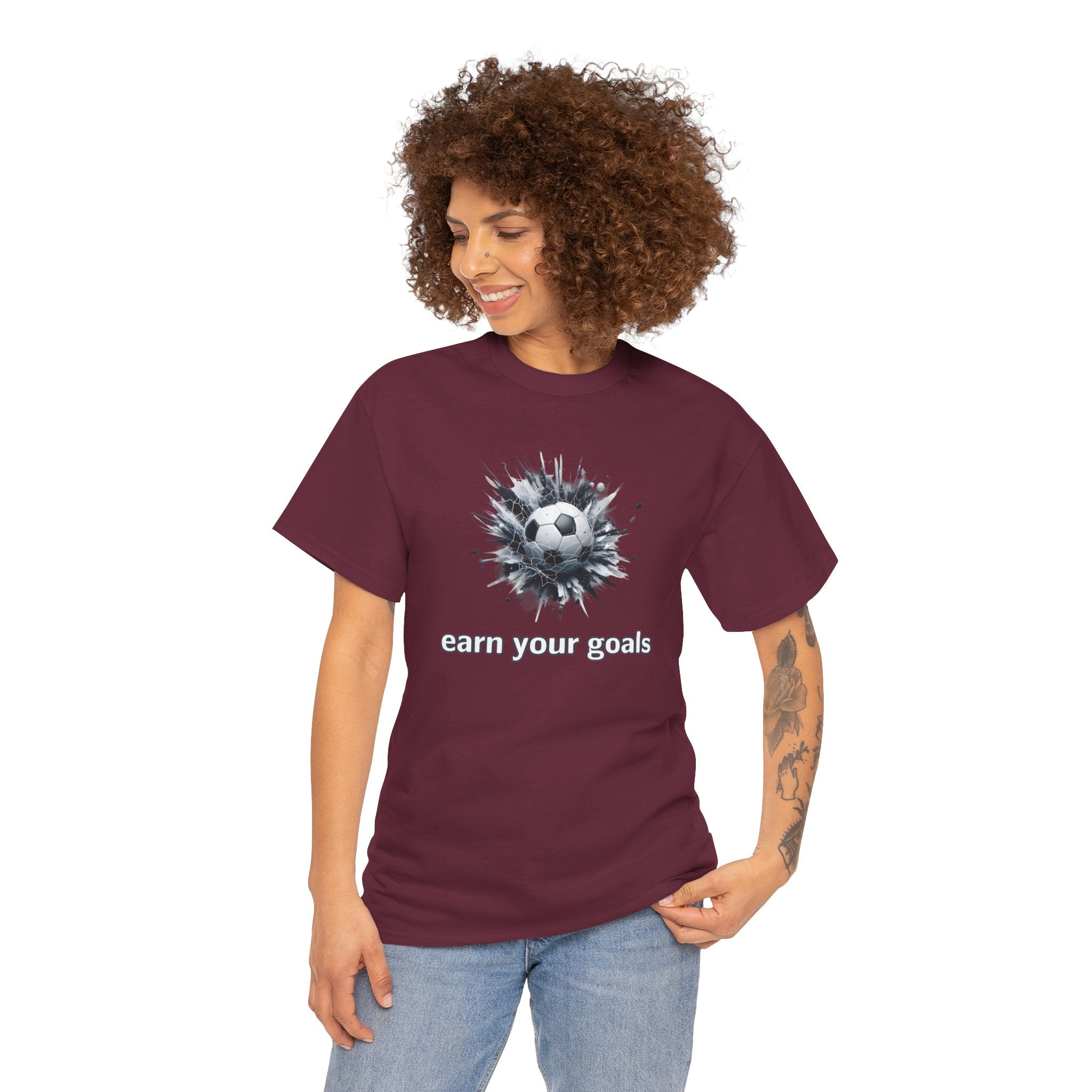 Football Soccer 'Earn Your Goals' T-Shirt