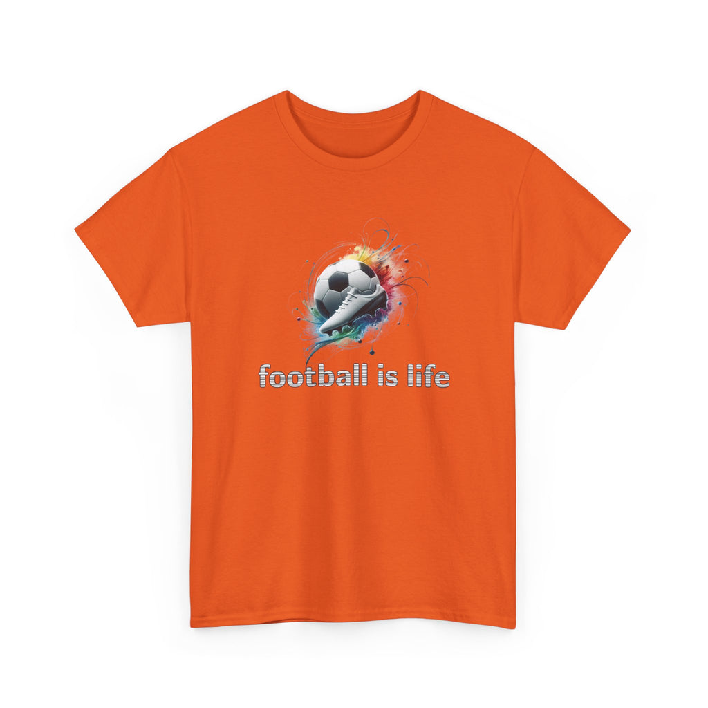 Football Is Life T-Shirt — Color Splash Soccer Ball Tee