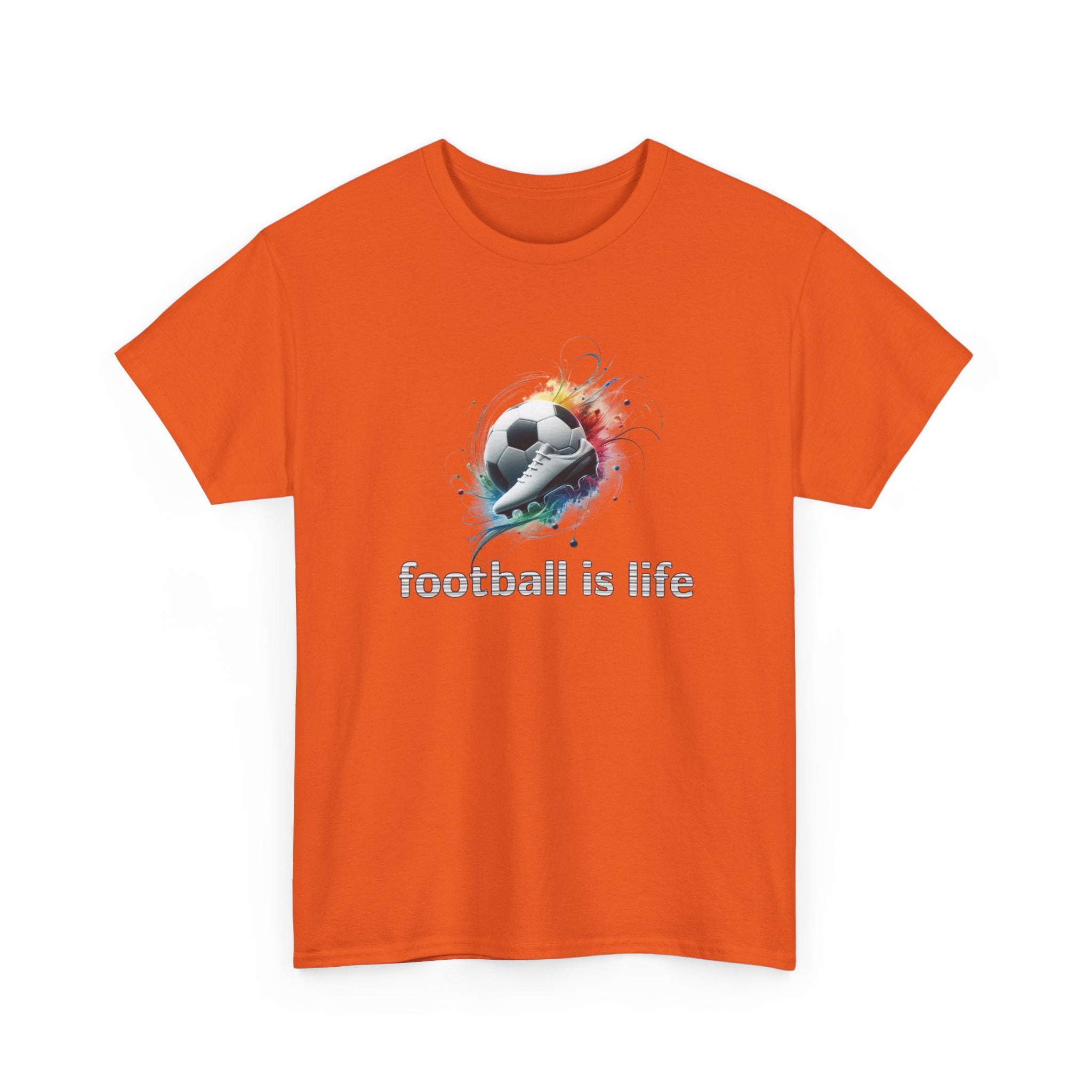 Football Is Life T-Shirt — Color Splash Soccer Ball Tee