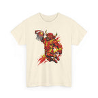 Basketball Bull Graphic Tee — Fierce Red Basketball Player Shirt