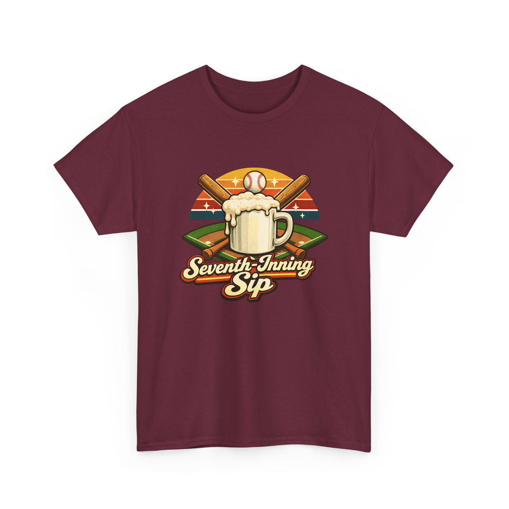 Seventh-Inning Sip Baseball Beer T-Shirt