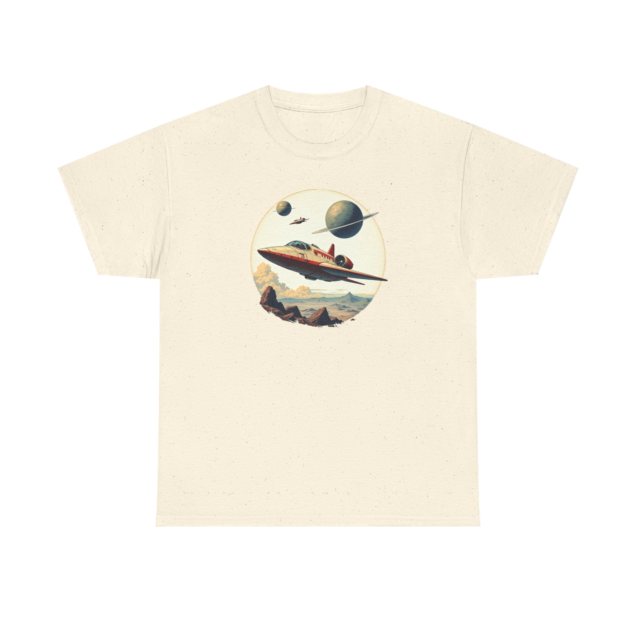 Retro Space T‑Shirt — Vintage Sci‑Fi Rocket Tee