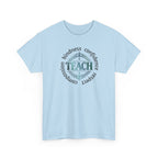Teacher Inspirational Tee — "Teach" with Kindness, Confidence, Respect & Compassion