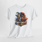 Greatness Never Rests Football T-Shirt — Goat & Helmet Sports Tee