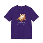 Cat Nap T‑Shirt — "How I Be In My Purrsonal Space" Cute Relaxed Cat Graphic Tee
