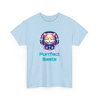T-Shirt — "Purrfect Beats" Cat DJ Graphic Tee