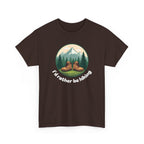 Hiking T-Shirt — 'I'd Rather Be Hiking' Mountain & Camping Graphic Tee